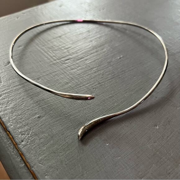 Bayanihan 925 Sterling Silver Open Collar Choker Necklace VINTAGE - Picture 6 of 8